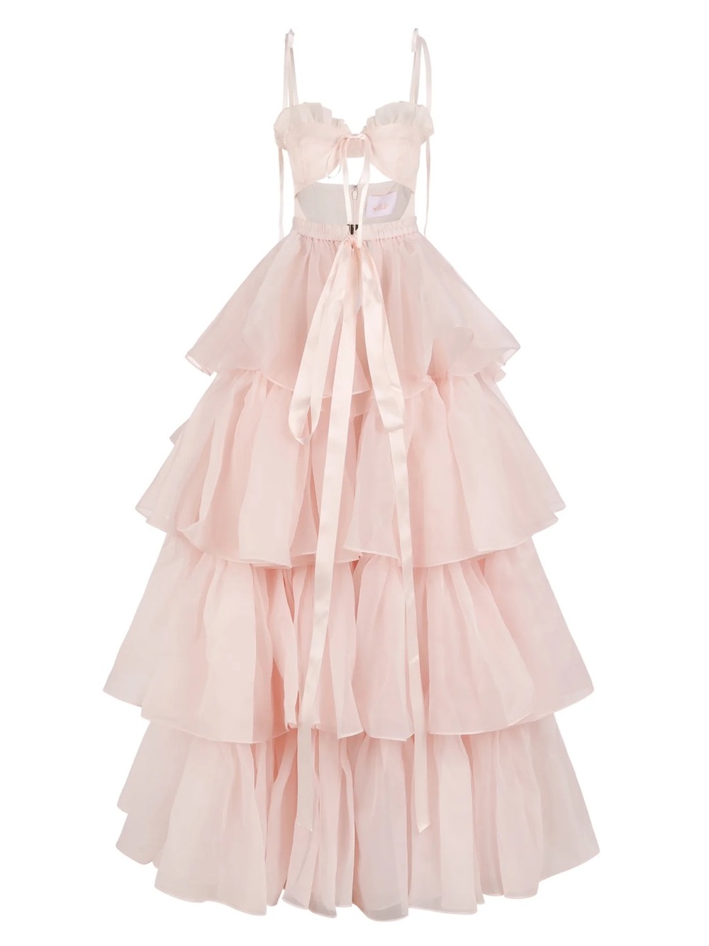Selkie Tiered Pink Ball Gown